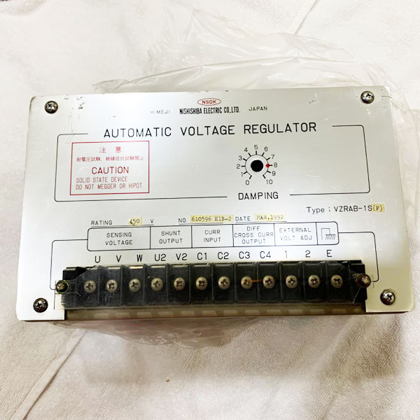 Nishishiba Electric Ltd. VZRAB-1S Automatic Voltage Regulator AVR