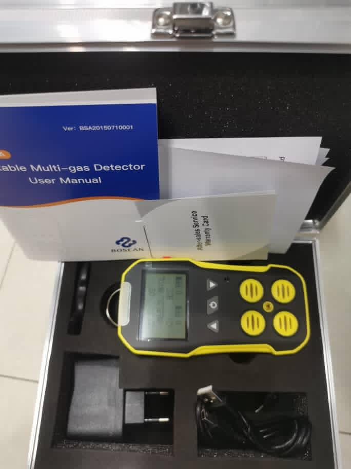 PORTABLE MULTI GAS DETECTOR. BH-4A, BOSHAN