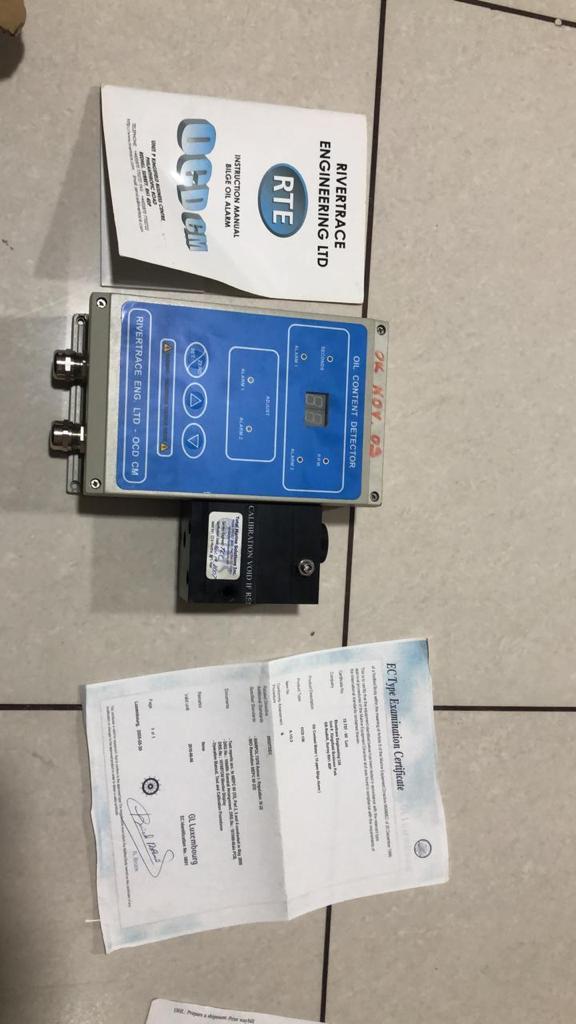 15PPM BILGE MONITOR, TYPE OCD-CM, MAKE: RIVERTRACE
