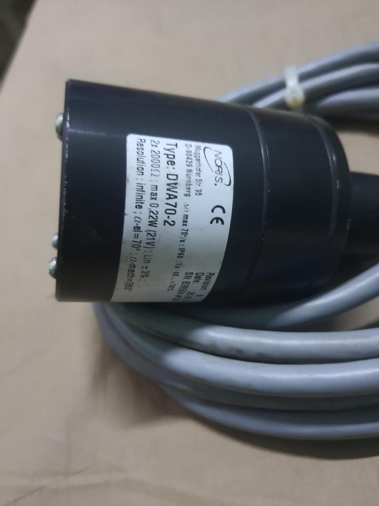 ROTARY POSITION SENSOR. TYPE: DWA70-2, NORIS MAKE
