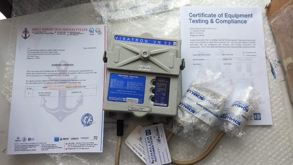 OIL MIST DETECTOR MEASURING CELL VN215/93 SCHALLER MAKE