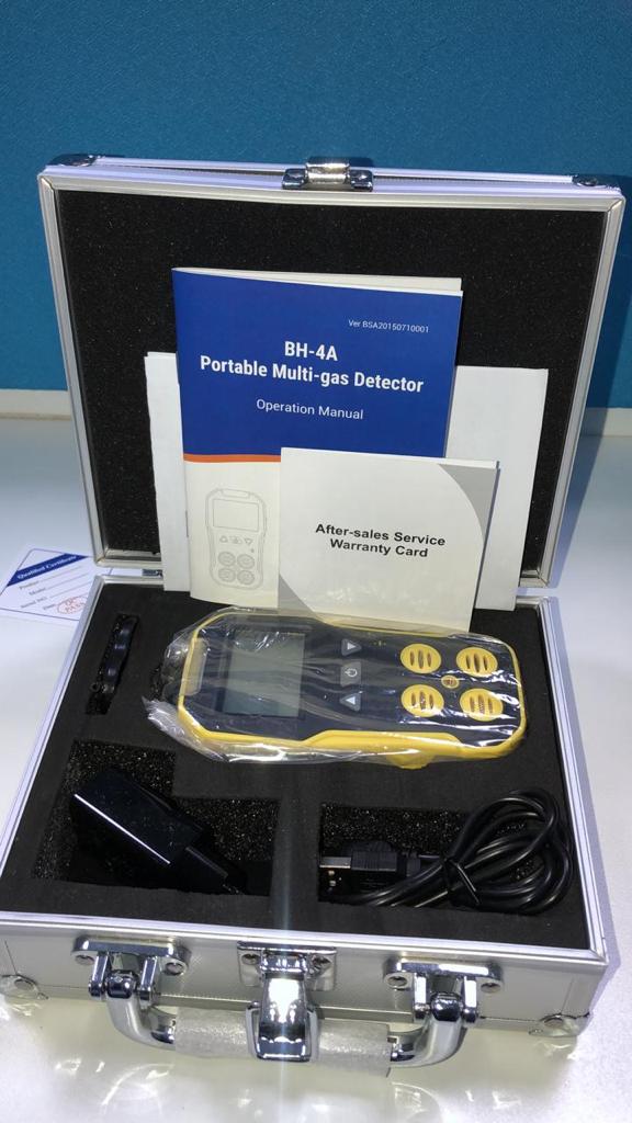 MULTIGAS DETECTOR, BOSEAN MAKE, MODEL BH-4A ( CO,O2,H2S,LEL)