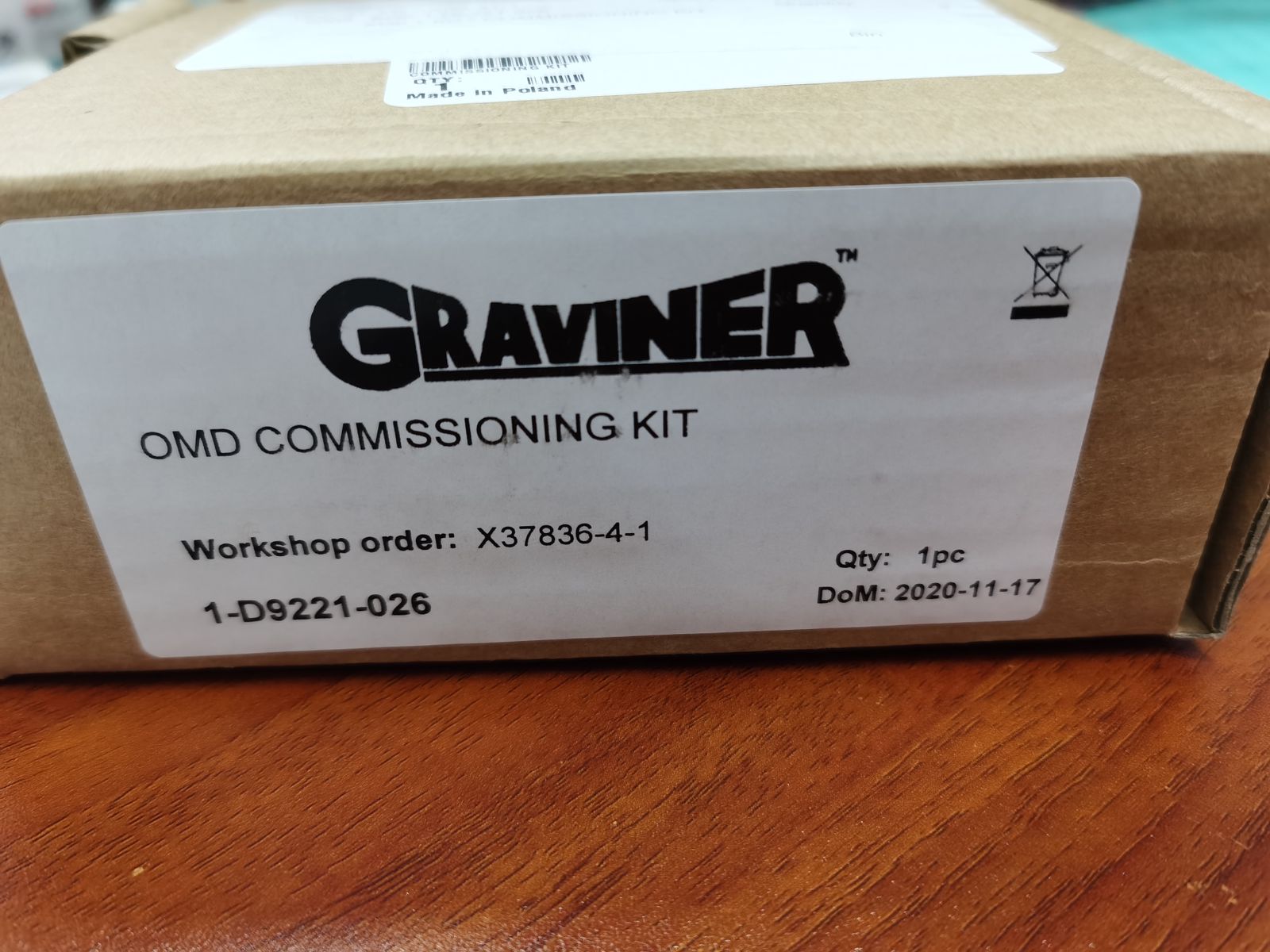 Graviner commissioning Kit (Service Kit ),P/N D9221-027.