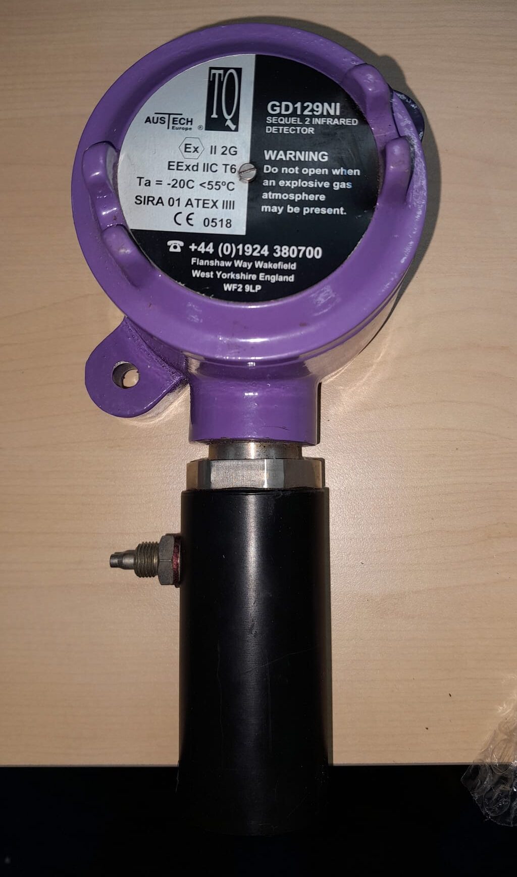 MAKE: TQ, FIXED GAS DETECTOR, MODEL: GD129 NI SEQUEL2 INFRA RED DETECTOR,