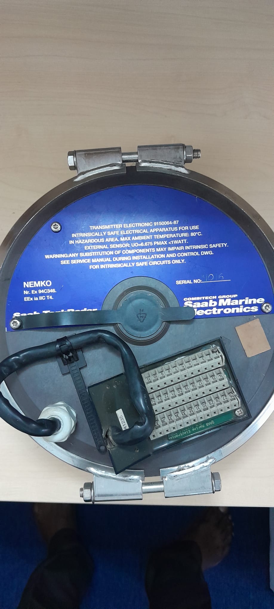 Electronic Box / Transmitter Electronic( 9150064-87) for Tank Radar, Make Saab Marine Electronic