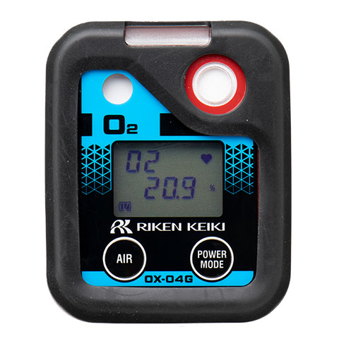 Portable Single Gas Detector, (Oxygen Detector) Model OX-O4G EX, With Ni-MH Battery, Part No: OX-O4G- O2 (51), Riken Keiki Make