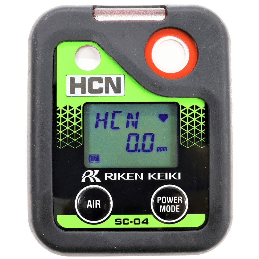 Portable Single Gas Detector, Hydrogen Cyanide (HCN) Detector), Model SC-O4EX(HCN),  With Alkaline Battery,  Part No: SC-O4(54),  Riken Keiki Make