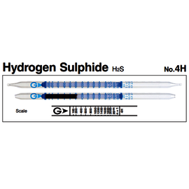 GASTEC TUBE 4H H2S 10-4000PPM  P/N: GT-4H , Riken Keiki