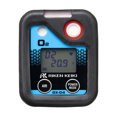 Portable Single Gas Detector, (Oxygen Detector) Model OX-O4 EX, With Alkaline Battery,  Part No: OX-O4(50), Riken Keiki Make