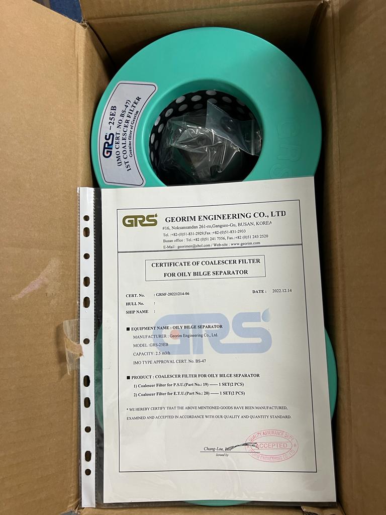 Filter , Model25EB, sitable for GEORIM Oil water seperator