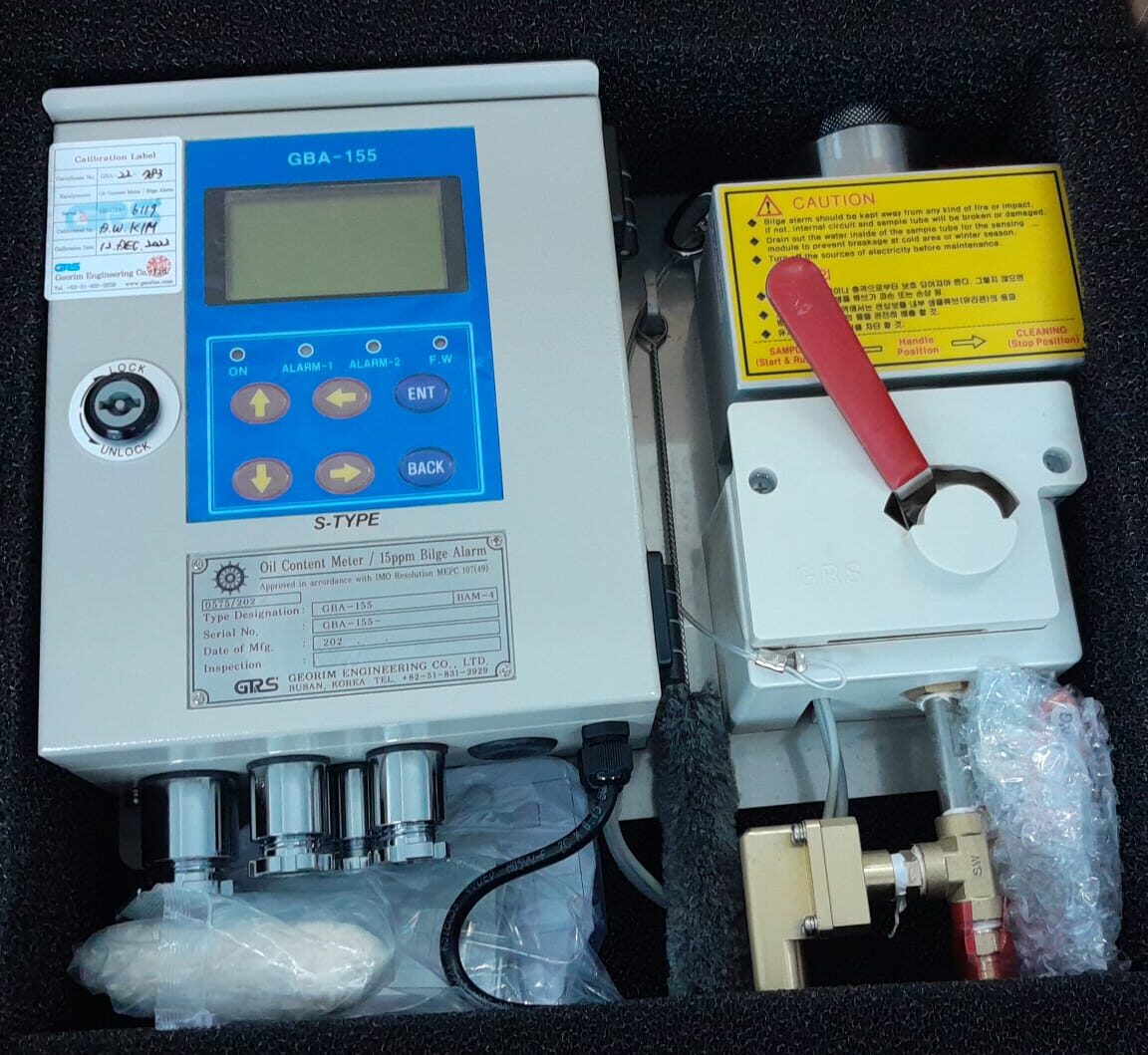 Make GEORIM - OIL CONTENT METER - 15 PPM BILGE ALARM MONITOR, GBA -155, Full Set, Brand New