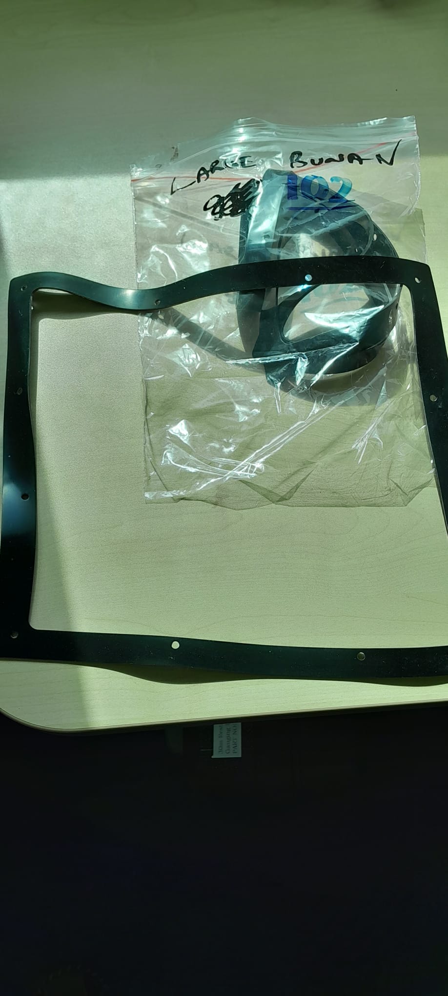 BACK PLATE GASKET(LARGE) BUNA- N ,SPARE FOR MMC UTI, Part No: GSK2562-91BN