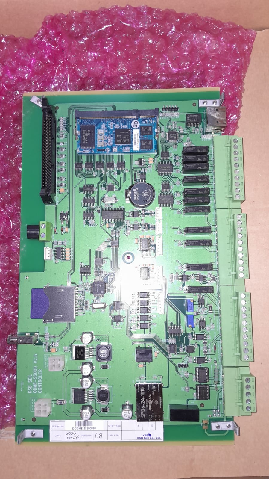 KSB - CONTROLLER PCB ( VERSION 2 )  Genuine KSB Spare Part.  Suitable for KSB make ODME, S-3000  HS Code: 9031.80-9099
