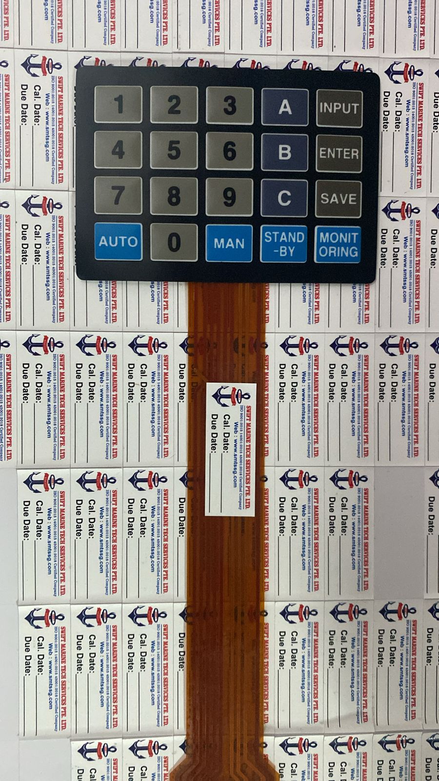 Key Pad ( membarane) for ODME , KSB make, S/M Type