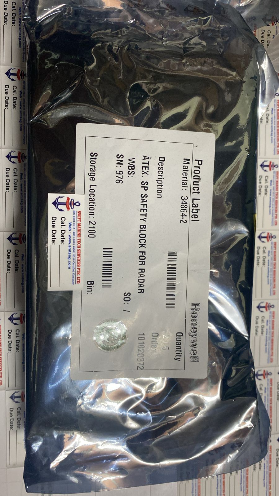 ATEX. SP.Safety Block for Radar, P.No: 34864-2 Honeywell Marine