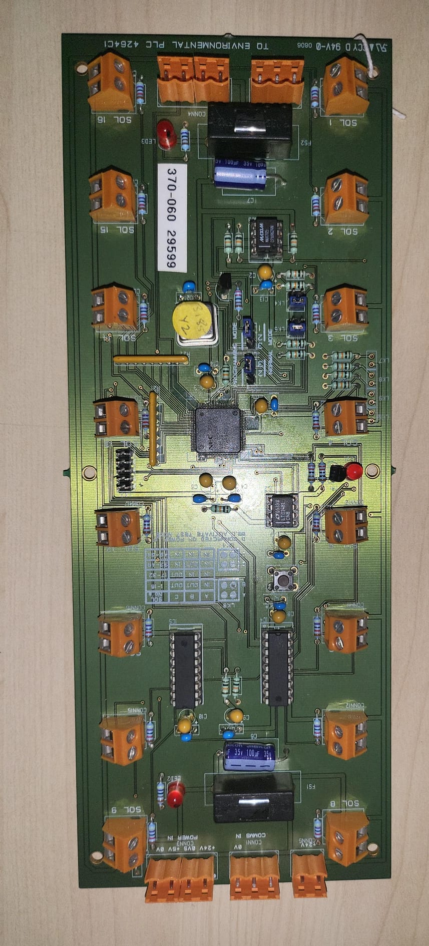 SOLENOID DRIVER PCB FOR TQ ENVIRONMENT FIXED GAS SYSTEM, P/N370-060