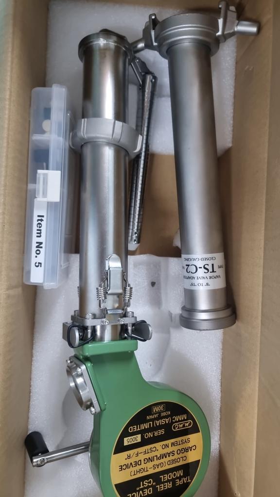 cargo sampling device.Closed Type ( Gas tight), Model CST,cstf-f/r. 30mtr, MMC Asia Ltd