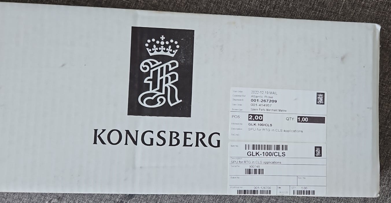 Kongsberg - GLK-100/CLS - SPU for RTG in CLS application New Genuine