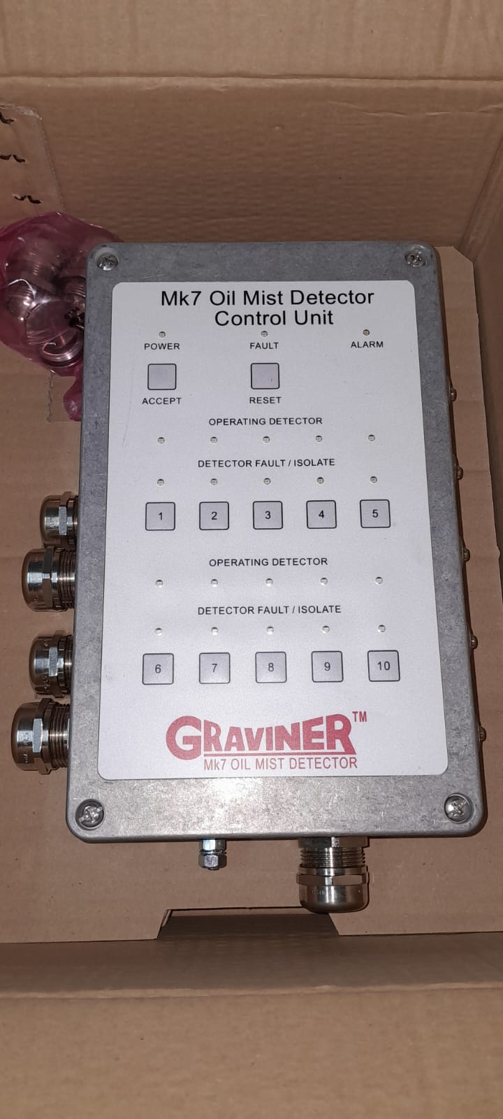 CONTROLLER UNIT FOR OIL MIST DETECTOR, GRAVINER,MK7, PART NO: 1-53836-K270