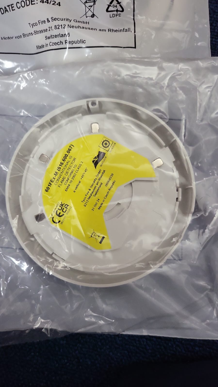 FLAME DETECTOR( conventional), TYCO make, Type: 601FEX-M( 516-600-067)