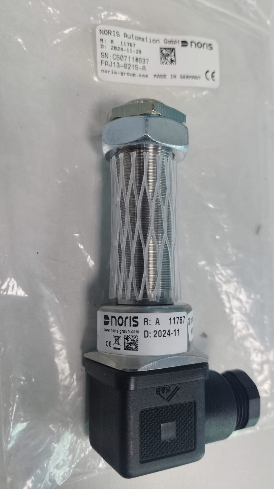 Noris - Speed Sensor - Series: FAJ13 / Type: FAJ13-0215-A, Part Number/Dwg Number: 42.113.121.005.1 - NEW GENUINE